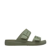 Crocs Brooklyn Buckle Low Damen-Sandalen Grün 211215 3BX 38-39