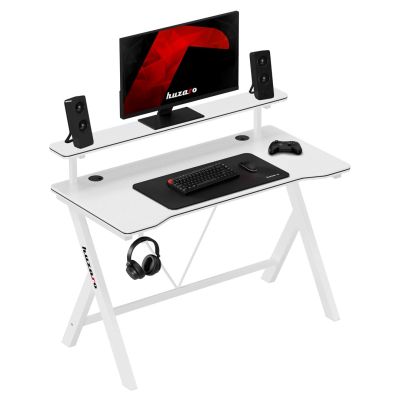 2. Huzaro Hero 1.9 Weißer Gaming-Schreibtisch