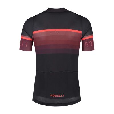 2. Rogelli HERO II T-Shirt Schwarz und Burgunderrot XL