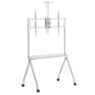 15. MACLEAN TV-STÄNDER / TROLLEY, KAMERAABREGAL, AUF ROLLEN, 55-100", MAX. BELASTUNG 120 KG / 10 KG ABLAGE, MAX. VESA 900X600 MC-114