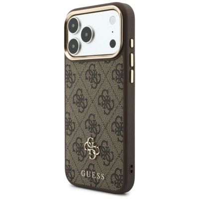 2. Guess 4G Hülle mit MagSafe-Wallet für iPhone 18 Pro / 17 Pro – braun