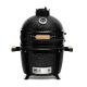 4. Kamado Bono Minimo Keramikgrill 15 Zoll Kamado Grillwagen Holzkohle (Brennstoff) Schwarz
