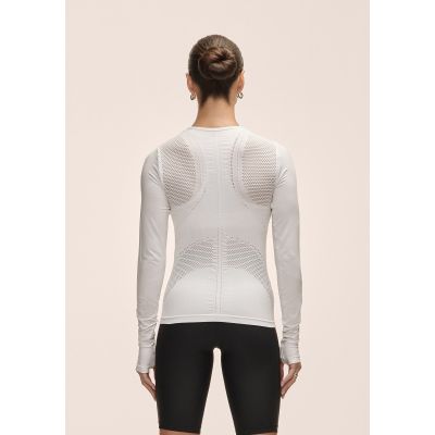 4. Casall Maze Langarm-T-Shirt für Damen, Weiß