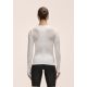 4. Casall Maze Langarm-T-Shirt für Damen, Weiß