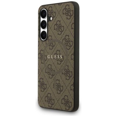 2. Guess 4G Ring Classic Logo MagSafe Hülle für Samsung Galaxy S25 FE - Braun