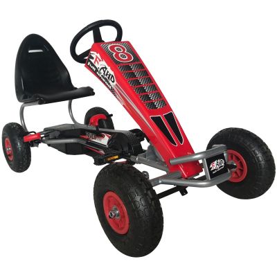 25. 14. Januar, rotes Pedalauto Go-Kart