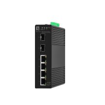 LevelOne Hilbt GB/SL Industrie-Switch 6-Port/IP30+DIN 1 Gbit/s