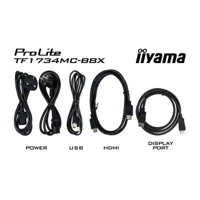 9. iiyama ProLite TF1734MC-B8X Computermonitor 43,2 cm (17") 1280 x 1024 px Touchscreen