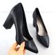 2. Schwarze Pumps mit spitzer Zehenpartie, schwarze Sergio Leone PB216
