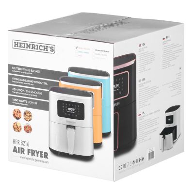 18. HEINRICH'S HFR 8216 GELB Fettfreie Fritteuse