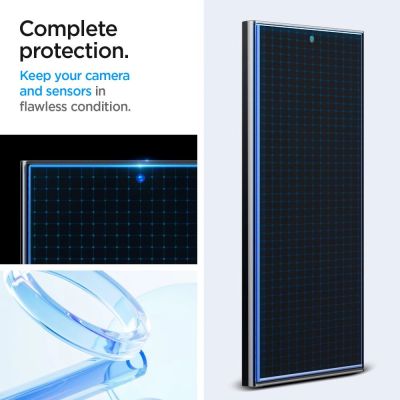 10. Spigen Glas.tR EZ Fit gehärtetes Glas für Samsung Galaxy S24 Ultra - 2 Stk.