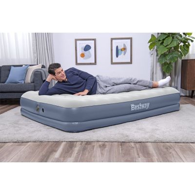 15. Bestway 6716T Luftmatratze Doppelmatratze Blau, Grau