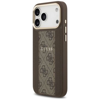 2. Guess 4G Stripe MagSafe Hülle für iPhone 17 Pro Max - Braun