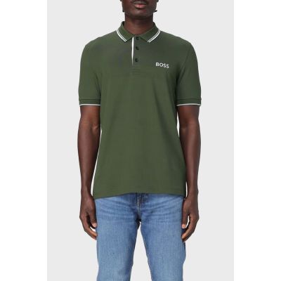 4. Boss Paddy Pro Open Grünes Poloshirt M 50469102-355
