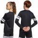 4. adidas Squadra 25 Langarmtrikot für Kinder Schwarz-Weiß JJ0047