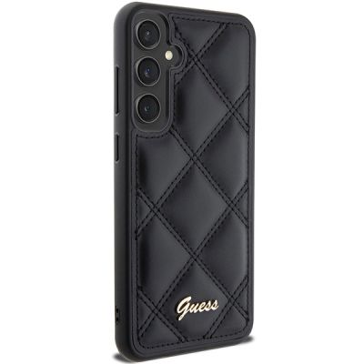 4. Guess GUHCS23FEPSQSQSK S23 FE S711 schwarz/schwarzes Hardcase Quilted Metal Logo
