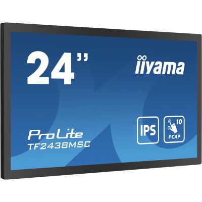 iiyama 23,8-Zoll-10-Punkt-PCAP-Open-Frame-Touchscreen-Monitor mit IPS-Panel-Technologie, rahmenlosem Glasdesign, Anti-Fingerprint-Beschichtung und Metallgehäuse