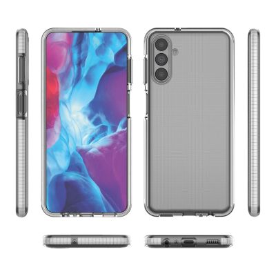 2. Spring Case Cover Gel Cover mit farbigem Rahmen für Samsung Galaxy A13 5G hellrosa