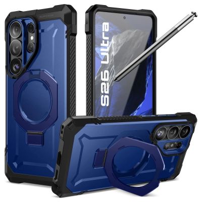 Supcase UB Grip Mag MagSafe Hülle für Samsung Galaxy S26 – Marineblau und Schwarz