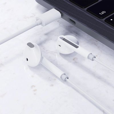 7. Acefast L13 In-Ear-Kopfhörer mit Kabel und USB-C-Mikrofon – Weiß