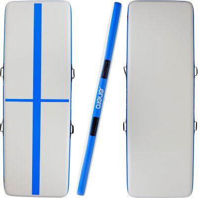 AIR TRUCK GYMNASTIKMUTTERMATTE AKROBATIKPLATZ 300X100X15CM ELEKTRISCHE PUMPE BLAU