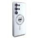 4. Karl Lagerfeld Button Choupette Head Gedrucktes Logo MagSafe Samsung Galaxy S25 Ultra Hülle weiß