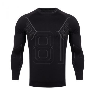 Alpinus Active Base Layer Thermoaktives T-Shirt Schwarz und Grau M GT43189