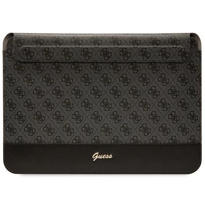 Guess 4G Stripe Metal Logo-Hülle für 14-Zoll-Laptop – Schwarz
