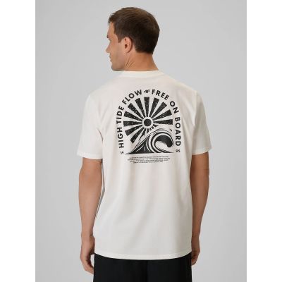 2. Lässiges Herren-T-Shirt mit Aufdruck 4F 4FRSS26TTSHM4296-11S