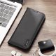 10. Dux Ducis Hivo Samsung Galaxy S25 Edge Hülle mit Klappdeckel und RFID-Schutz - Schwarz