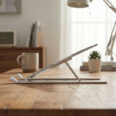 12. Wozinsky WDCX-X8S Faltbarer, verstellbarer Laptopständer – Silber