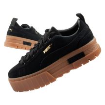 Puma Mayze Damen Sportschuhe Sneakers Plateau schwarz modisch Leder