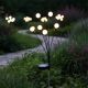 13. Solarlampe „Tanzt im Wind“ – Weiße Kugeln, 6 LEDs, 72 cm, Kaltweiß