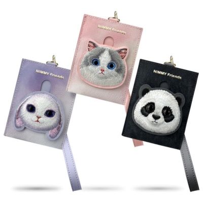 5. Nimmy Big Eyed Pet 2.0 Kaninchen-Geldbörse, Kartenhalter, Violett