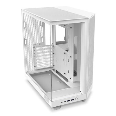 4. NZXT H6 FLOW MIDI-TOWER-COMPUTERGEHÄUSE MIT FENSTER, WEISS
