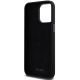 7. DKNY Liquid Silicone Metal Logo Hülle für iPhone 15 Pro – Schwarz