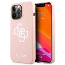Guess Silikon 4G Logo Case für iPhone 13 Pro Max 6,7" - Rosa