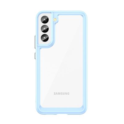 3. Outer Space Case für Samsung Galaxy S23+ Hülle mit flexiblem Rahmen blau