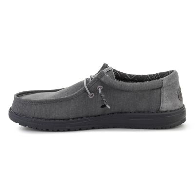 4. HEYDUDE WALLY STRETCH CANVAS BLOCK GRANIT GRAU/MULTI 44353-1VT