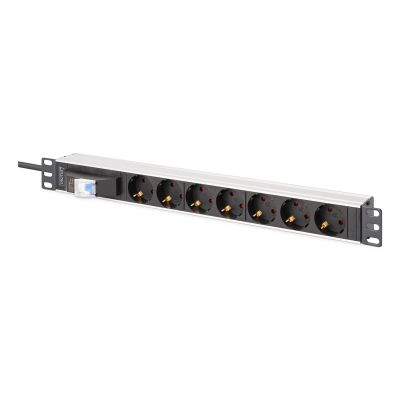 17. Digitus Aluminium-Steckdosenleiste mit 7 Durchgängen und automatischer Umschaltung