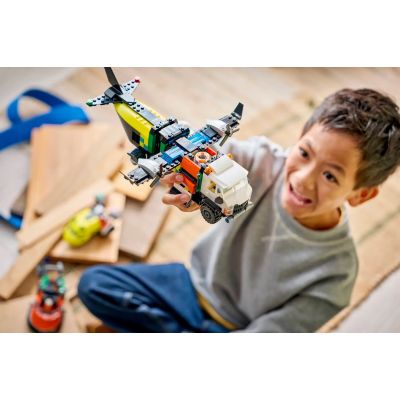 22. LEGO City 60505 Flugzeug, Service-LKW und Hovercraft
