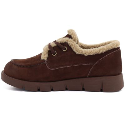 3. Braune Lederschuhe mit Lammfellfutter, Vinceza FIO27-67022