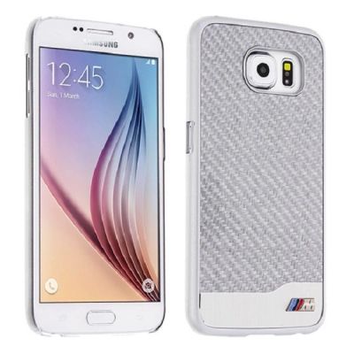 BMW Hardcase Hülle für Samsung Galaxy S6 - Silber