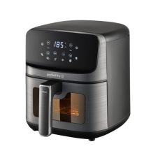 ELDOM FETTFREIE FRITTEUSE FR45 FRITELO 1500W TEMPERATURREGELUNG 80-200°C GLASFENSTER IM BEHÄLTER TOUCHSCREEN-BEDIENFELD