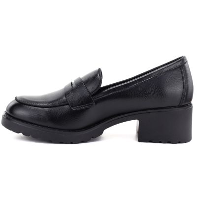 3. Schwarze Damen-Mokassins mit hohem Absatz, Potocki SZ12870