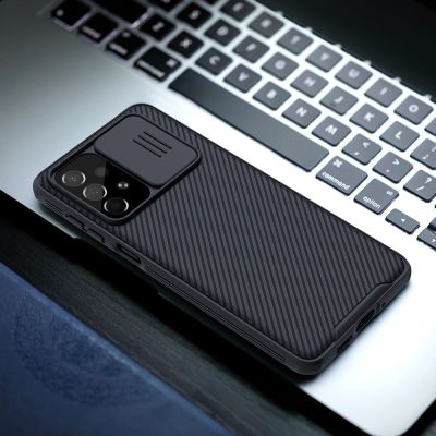 9. Nillkin CamShield Pro Case Gepanzerte Hülle Kameraschutz für Samsung Galaxy A73 Blau