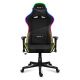2. Huzaro Force 6.2 Schwarzer RGB-Gaming-Stuhl