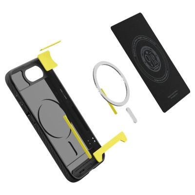 7. Spigen Rugged Armor MagSafe Hülle für iPhone 16e / 17e - Schwarz