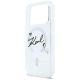 6. Karl Lagerfeld Flüssigglitzer-MagSafe-Hülle mit Karl-Schriftzug-Logo für iPhone 17 Pro – Transparent