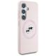 4. Karl Lagerfeld Silikon Double Heads And Circle MagSafe Samsung Galaxy S25 Hülle rosa
